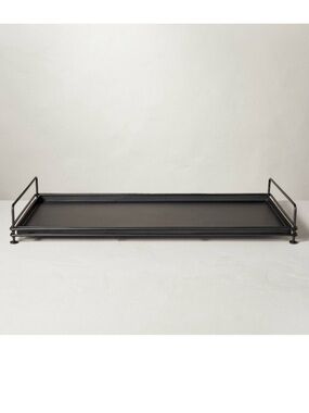 Hearth & Hand Magnolia Black Boot & Shoe Tray Decorative Metal Entryway NEW